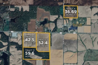 Rock Island Co IL 196.69± Acres In 4 Tracts
